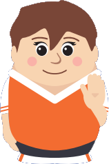 Sam, le personnage de Bonjour Sam, salue de la main